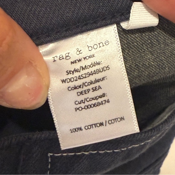 Rag & Bone Wren Slim Tapered Jeans in color Deep Sea. Size 28 - Picture 8 of 10